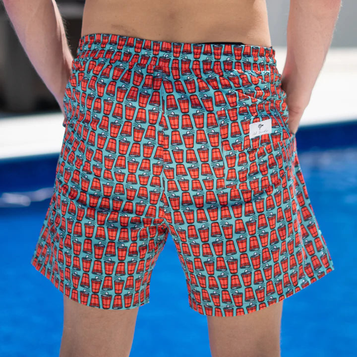 Solo Cup - Lined Swim Trunks