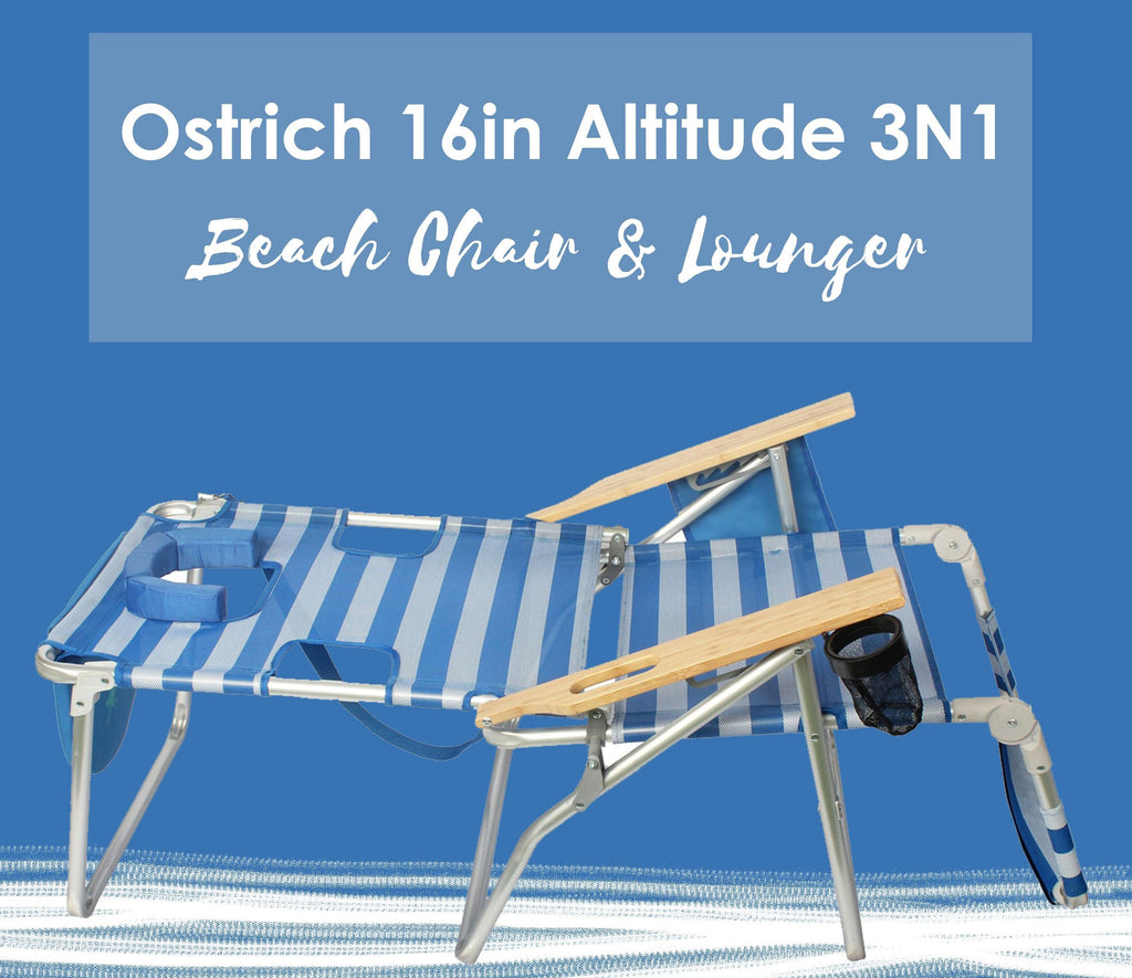 Ostrich Altitude Chair Blue Beach Chair